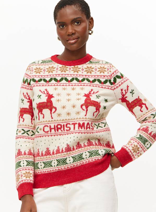 Matching Family Women's Christmas Vintage-Style Jumper  16